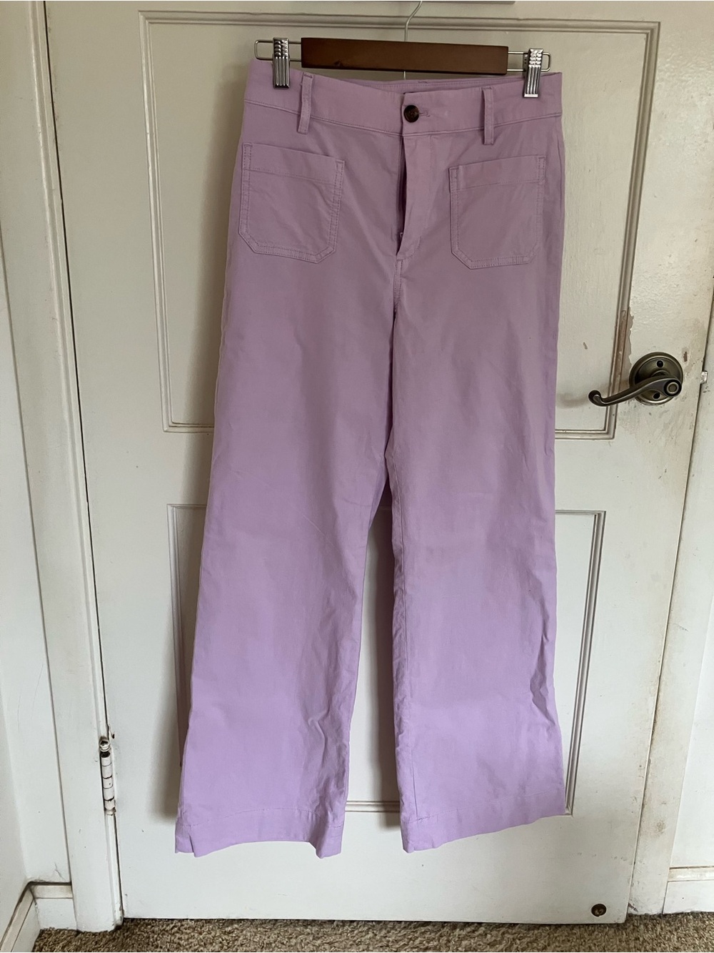 J. Crew Pastel Lavender Lizzie Wide Leg Pant